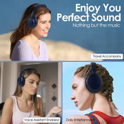 Siindoo Over Ear HiFi Stereo Wireless Headphones